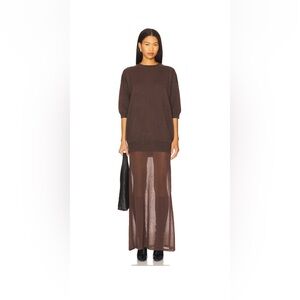 Arwen Maxi Dress in Slate Brown